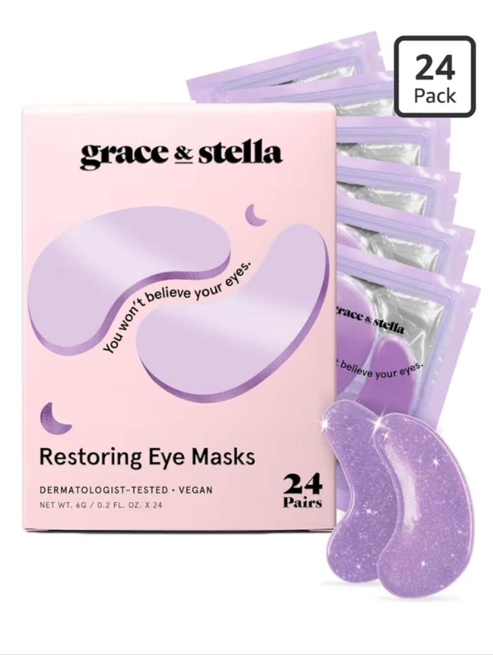 Under Eye Mask  With Retnol (Purple24 Pairs) 
